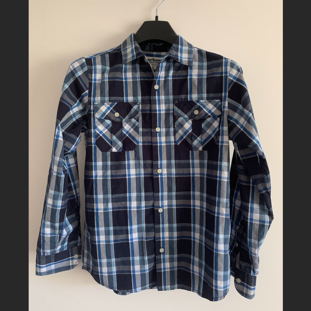 Boy's XL Urban Pipeline Shirt Slim fit blue